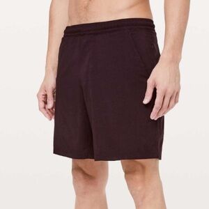 lululemon athletica Sz M Men's Pace Breaker Shorts - Heathered Dark Adobe